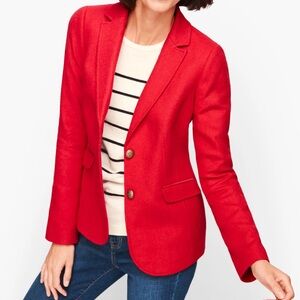 J. Crew wool blend scarlet Blazer Sz 12